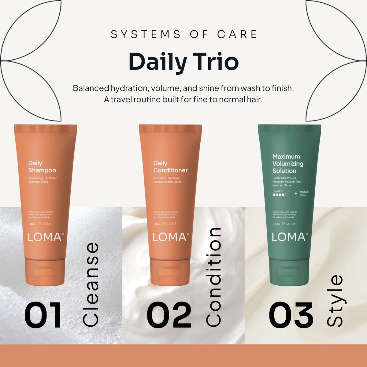Daily 3oz Travel Trio